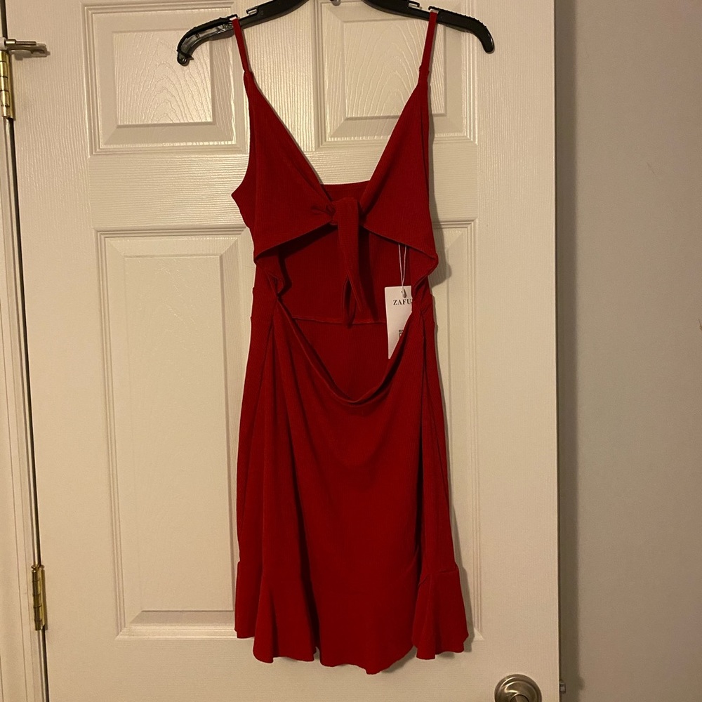 Tie front dress